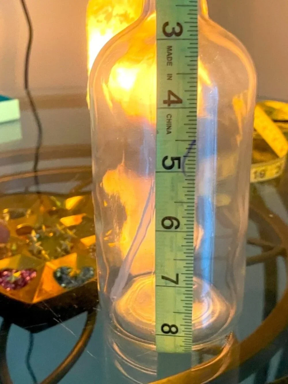 Large Clear Glass Soap Dispenser